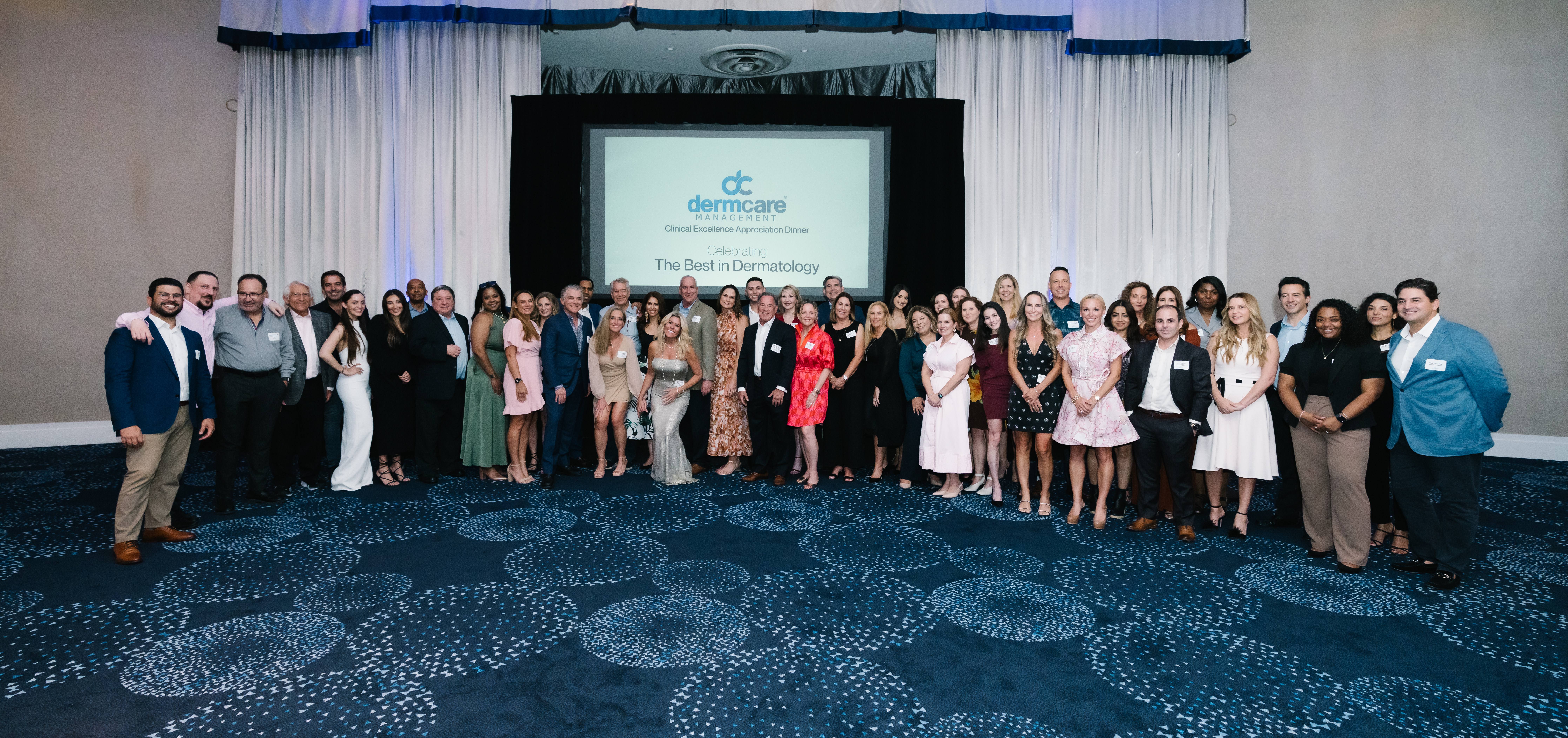 DermCare Management clinical teams gathered at the Clinical Excellence Appreciation Dinner
